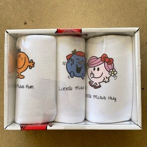 COPY - Mr Men & Little Miss Onesies, Pack of 3 BNWT